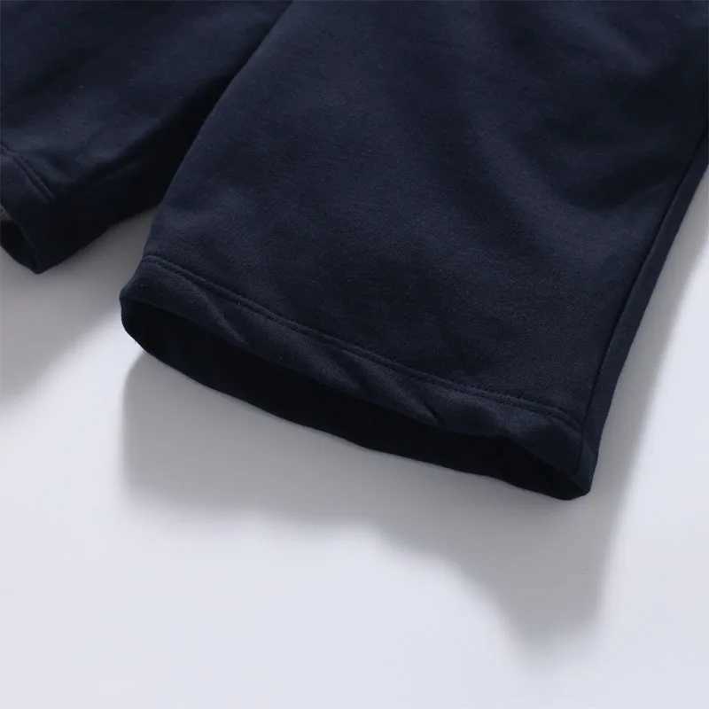 Little maven Baby Boys Teenagers Summer Clothes Childrens Clothing Sports Solid Black Color Short Pants Cotton Kids W241227