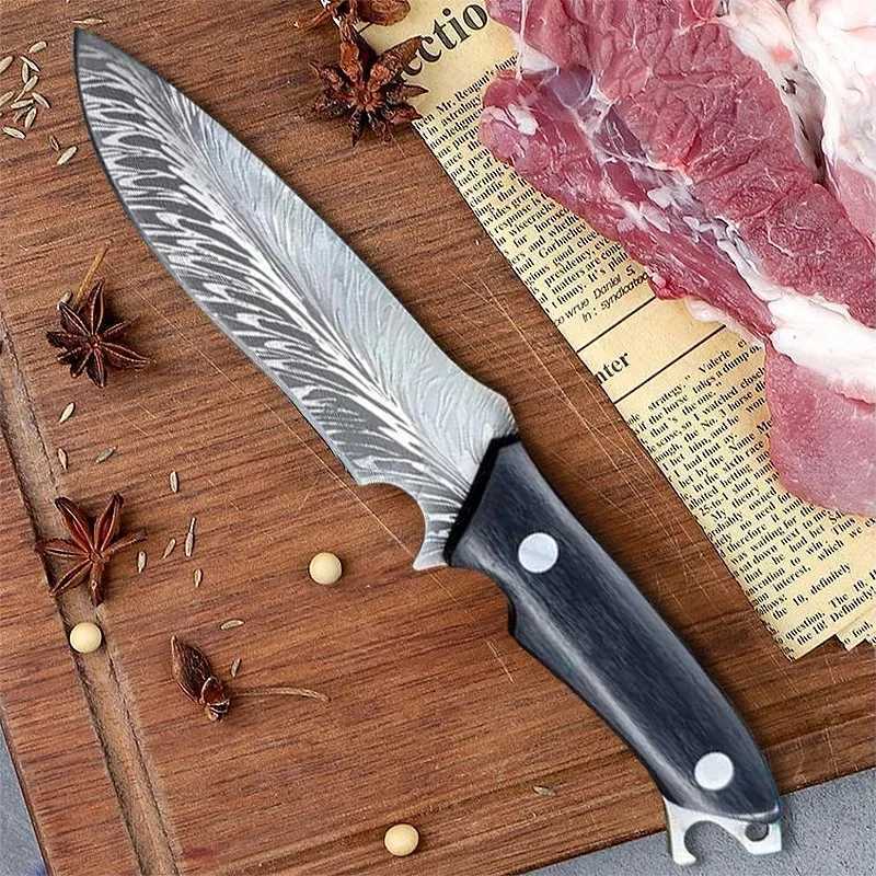 Kitchen Boning Knife Forged Stainless Steel Bone Chopping Meat Cleaver Vegetable Slicing But Utility Paring But Knife Y241227