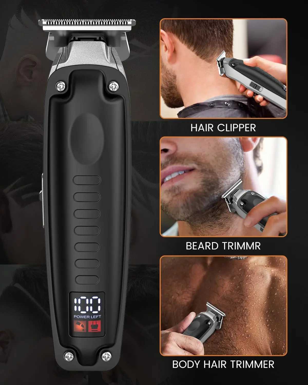Sejoy Hair Clippers for Men Hair Trimmer Professional Cordless Barber Machines Mens Shaver Gifts W241227