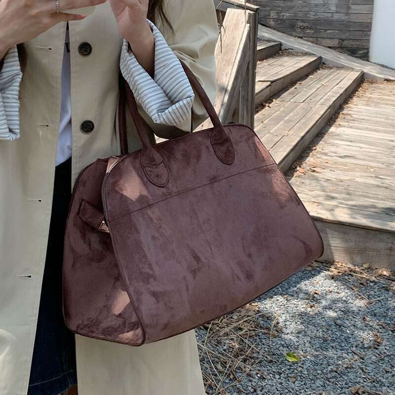 Women's Bags Faux Suede Women Handbag Large Capacity Winter Fashion Brand Designer Female Crossbody Shoulder Bag Big Ladies Totes Bolsas Momei