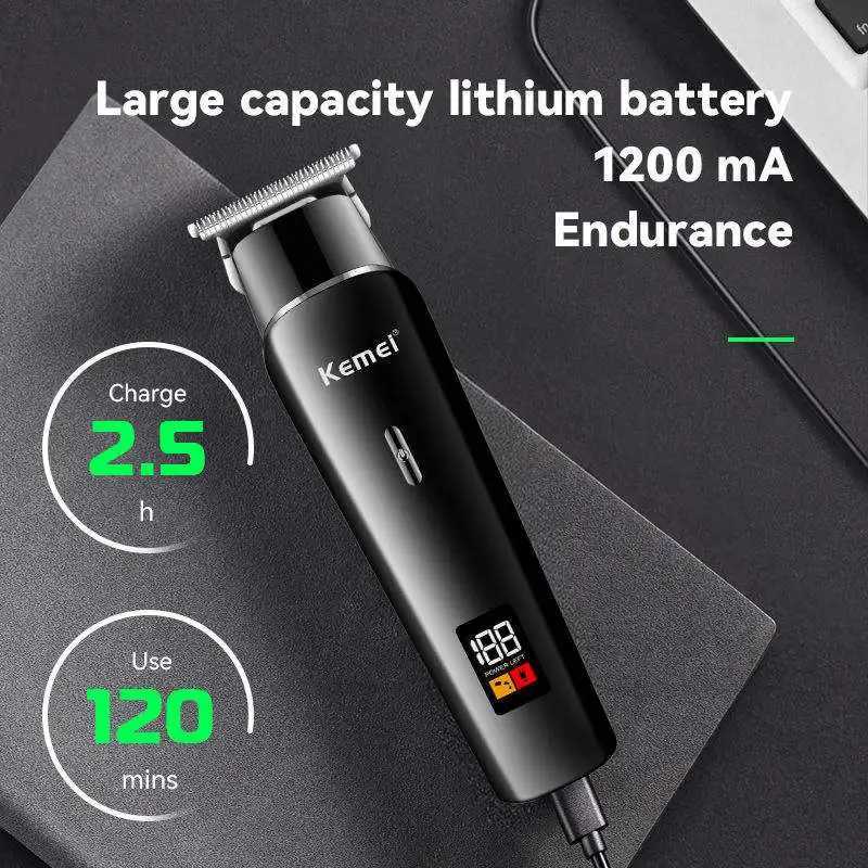 Professional Chemical Hair Beard Trimmer For Men Electric Hair Clipper Rechargeable Hair Cutting Machine Powerful Haircut Lithium W241227