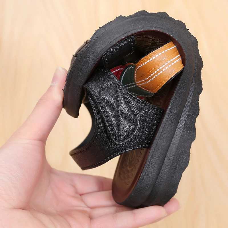 High Quality Summer Leather Women Sandals Mother Soft Slip On Comfort Flat Sandals Women Wedge Sandals Ladies Walking Shoes 36-42 T241227