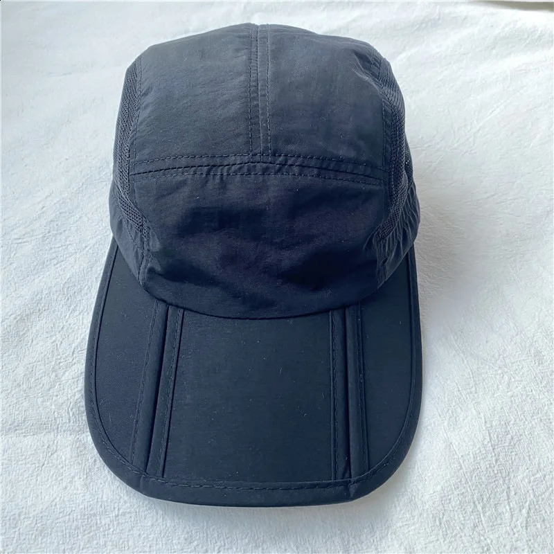 Collapsible Solid Color Shading Adjustable Baseball Cap Sun Protection Unisex Men Spring Summer Dad Hat 241226