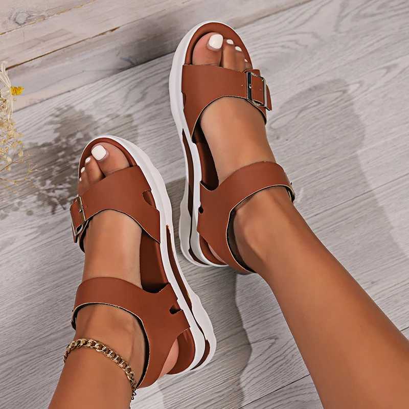 High Quality Rimocy Fashion Platform Sandals Women Summer Thick Sole Non-Slip Sandals Women Outdoor Lightweight Sports Sandals T241227