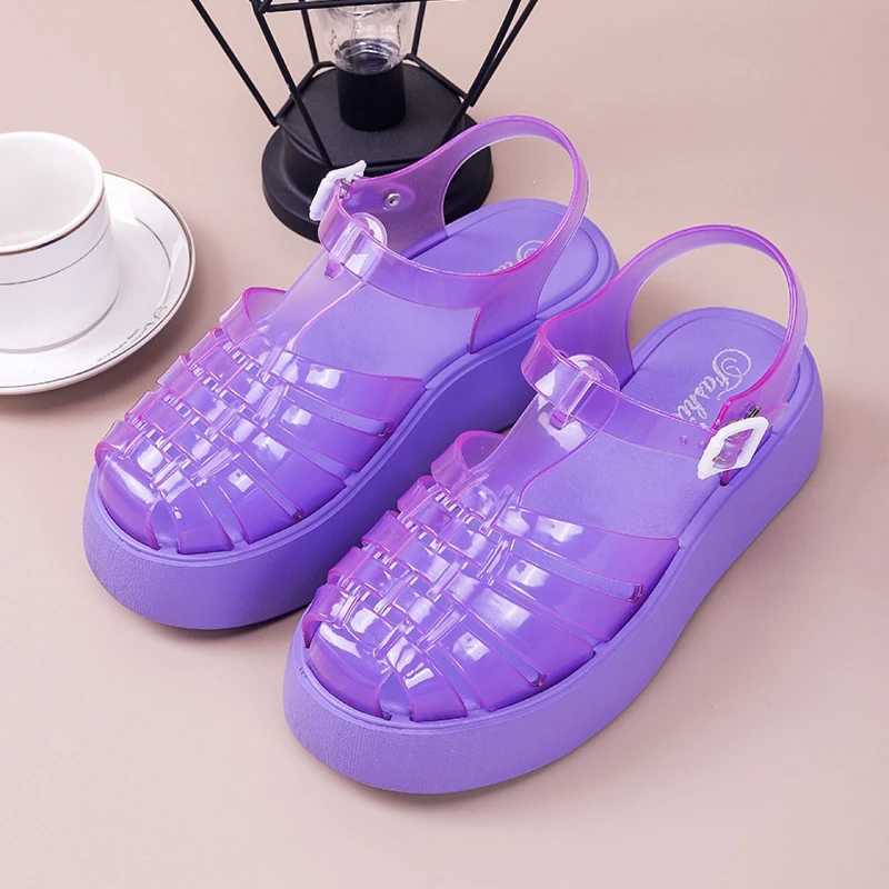 High Quality Women Roma Sandals Straps Flat Sandals for Women Platform Breathable Sandals Colorful Wedge FAshion Women Sandals T241227