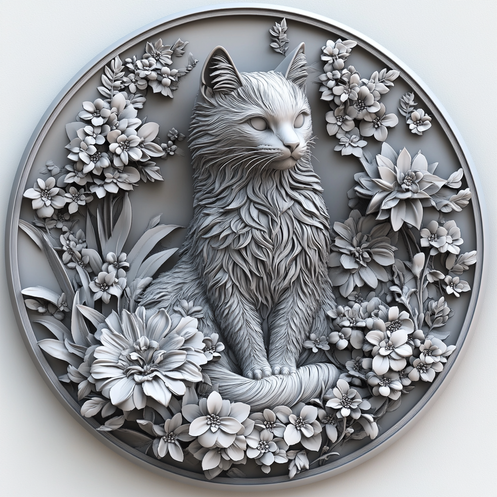 Customizable Circular Aluminum Pet Memorial Decoration - Premium Quality Waterproof Pet Souvenir Tombstones for Cats & Dogs