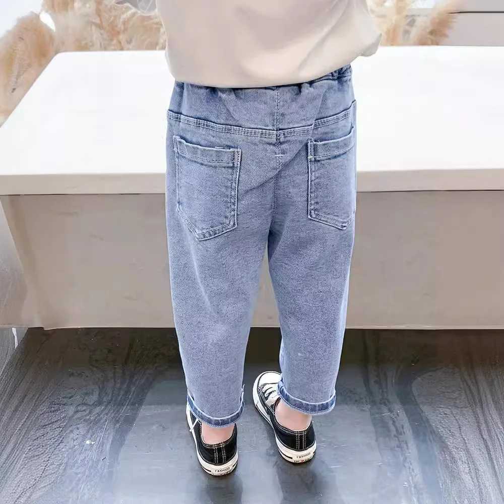 Childrens jeans spring autumn carrot rabbit print elastic childrens girls outdoor slides baby pants W241227