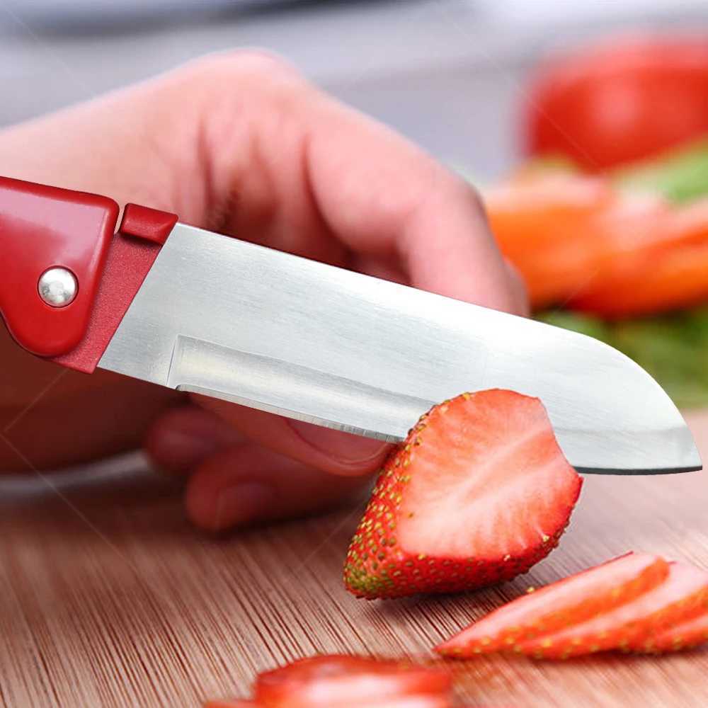 Folding knife fruit knife stainless steel fruit bag knife vegetable knife fruit peeling knife kitchen accessories Y241227