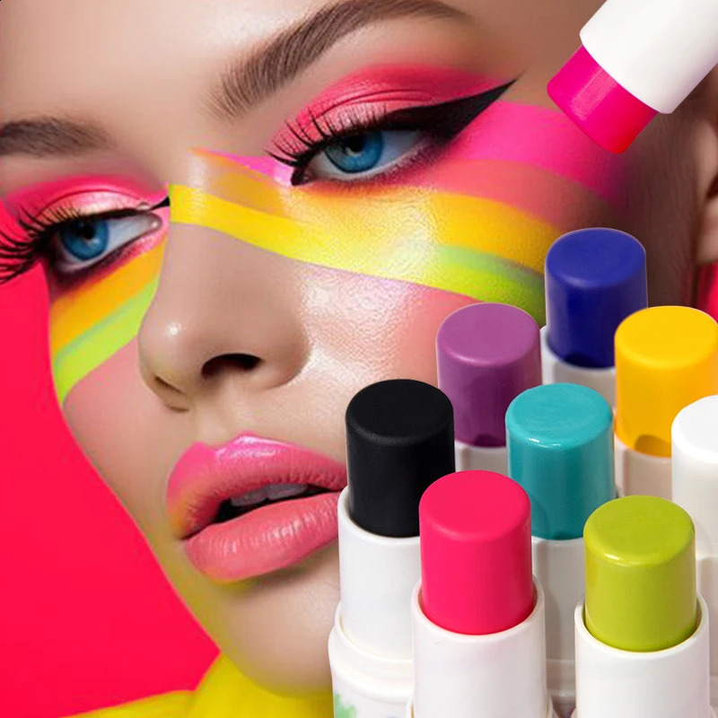Body Face Paint Stick Natural Threedimensional Modification Contour Brightening Skin Tone Face Washable Painting Pen Party Art 241224