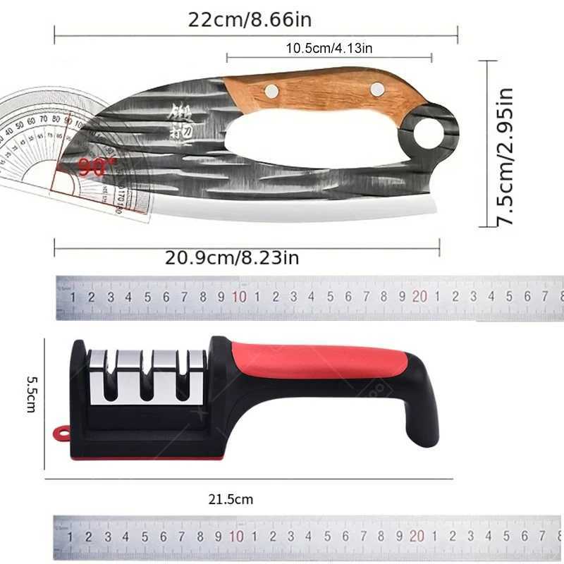 Knife kitchen knife sharpening machine stainless steel forging hammer professional labor-saving meat cutting machine meat cutting machine Y241227