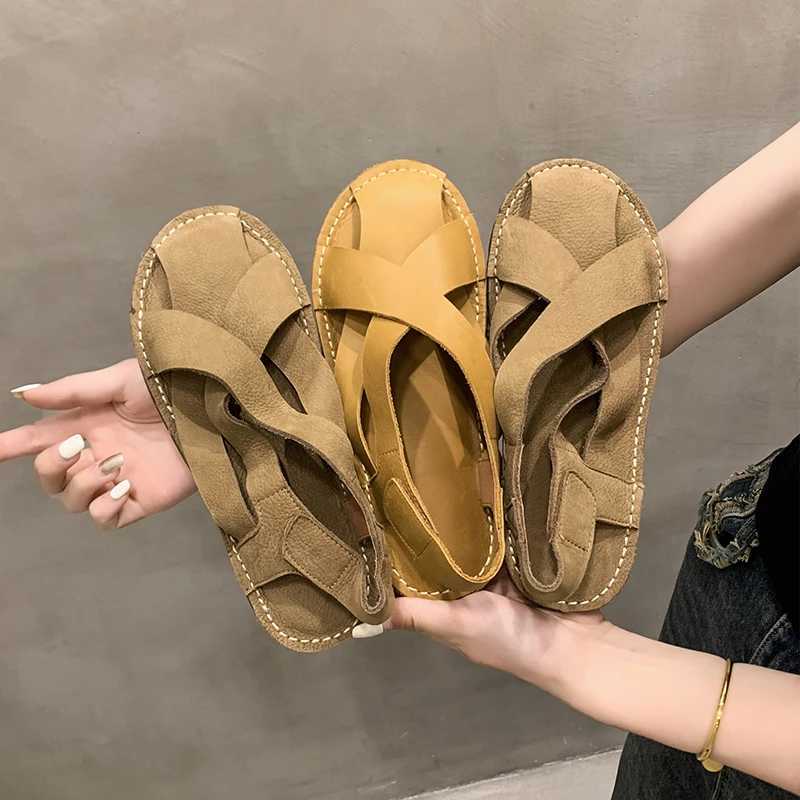 High Quality Luxury Women Shoes Sandals Flat Low Heel Sneakers Casual Gladiator Barefoot Loafers Slip-on Summer Spring Comfortable T241227