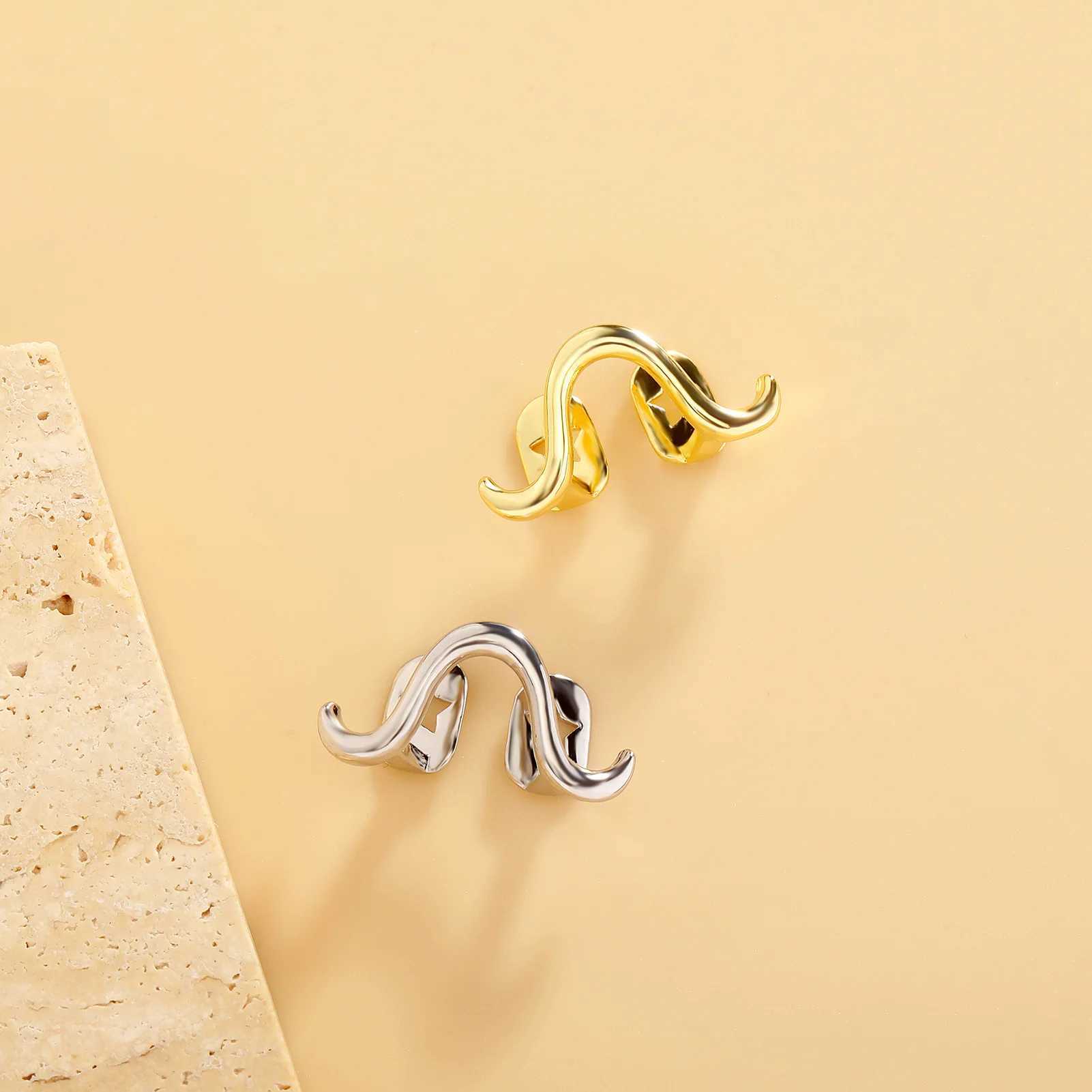 TOPGRILLZ Hip Double Tooth Cs Gold Color Grillz Unisex Top Dental Grill Teeth Cs Halloween Cosplay Gift W241227