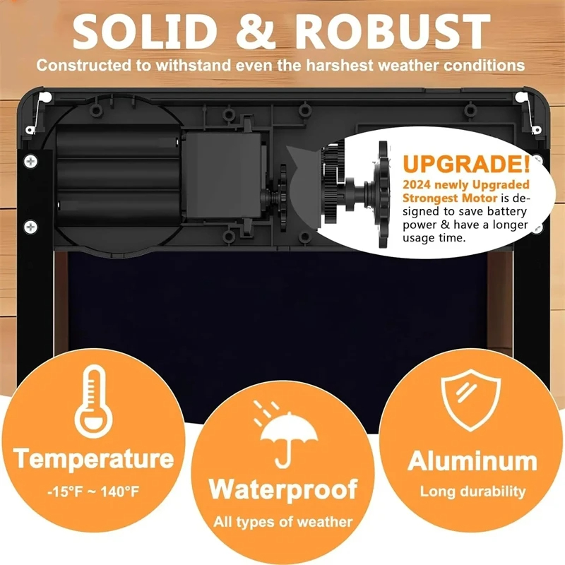 Automatic Chicken Coop Door Intelligent Timer Electric Aluminum Timing Opener Auto Chicken Door Farm Automatic Management Tool