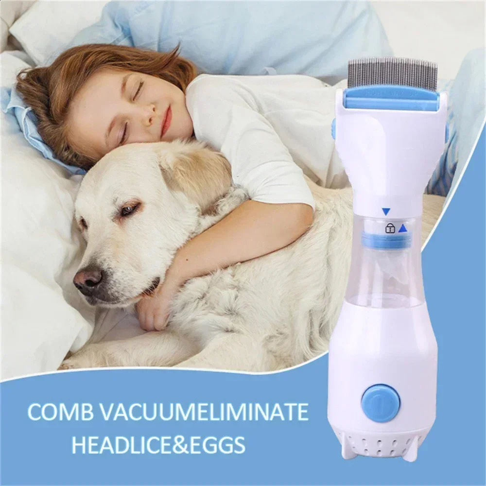 Electric cat brush removes hair Pet Vacuum Anti Lice Cat Comb Lice Grabber Puppy Hair Cleaner Flea Removal Killer Cat supplies 241226