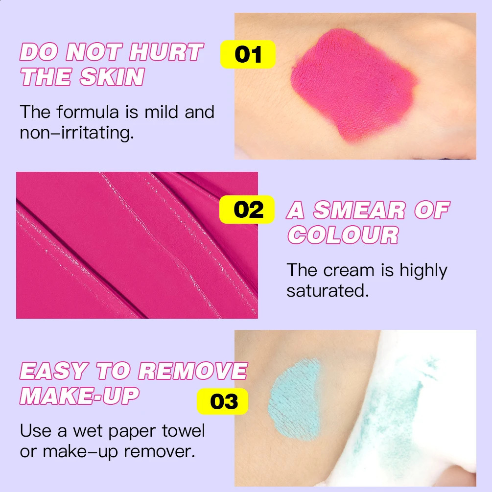 QI Halloween Body Painting Cream Facial Watersoluble Fluorescent Eye Shadow Painting Pen Pigment Facial Stage Painted stick 241224