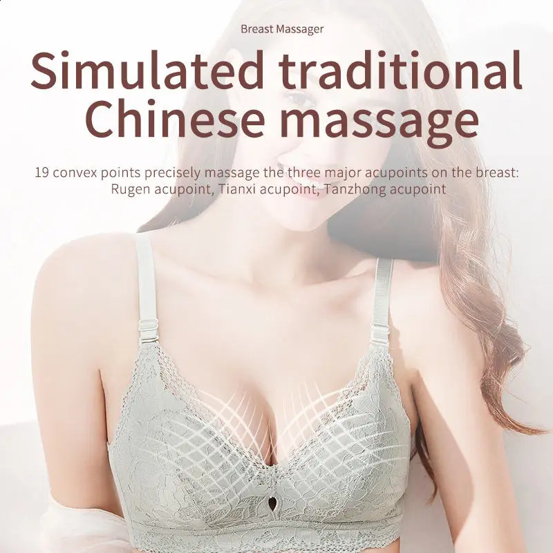 Breast Enhancement Instrument Red Light Massage Therapy Chest Massage Pad Compress Wireless Vibration Massage 241226