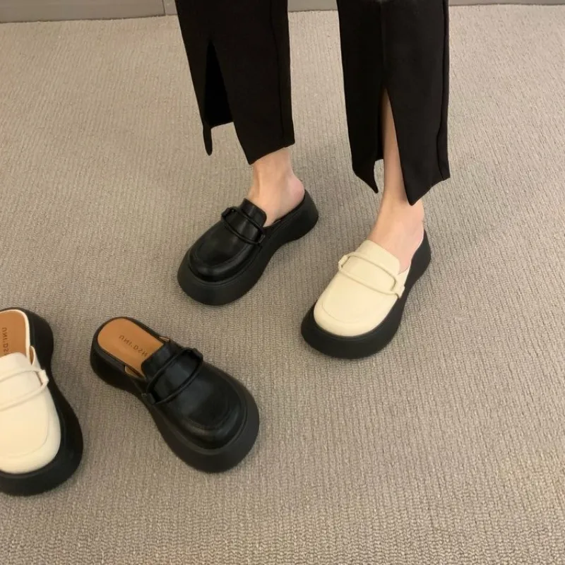 2025 New Platform Women Slippers Mules Shoes Fashion Slides Dress Sandals 2024 Summer Pumps Party Designer Flip ps Mujer atillas