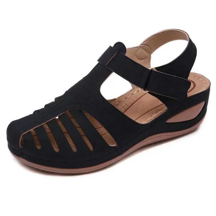 High Quality Women Sandals Summer Bunion Corrector Shoes for Women Premium Orthopedic Heels Sandals Wedge Vulcanized Shoes Womens Slippers T241227
