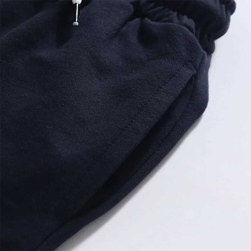 Little maven Baby Boys Teenagers Summer Clothes Childrens Clothing Sports Solid Black Color Short Pants Cotton Kids W241227