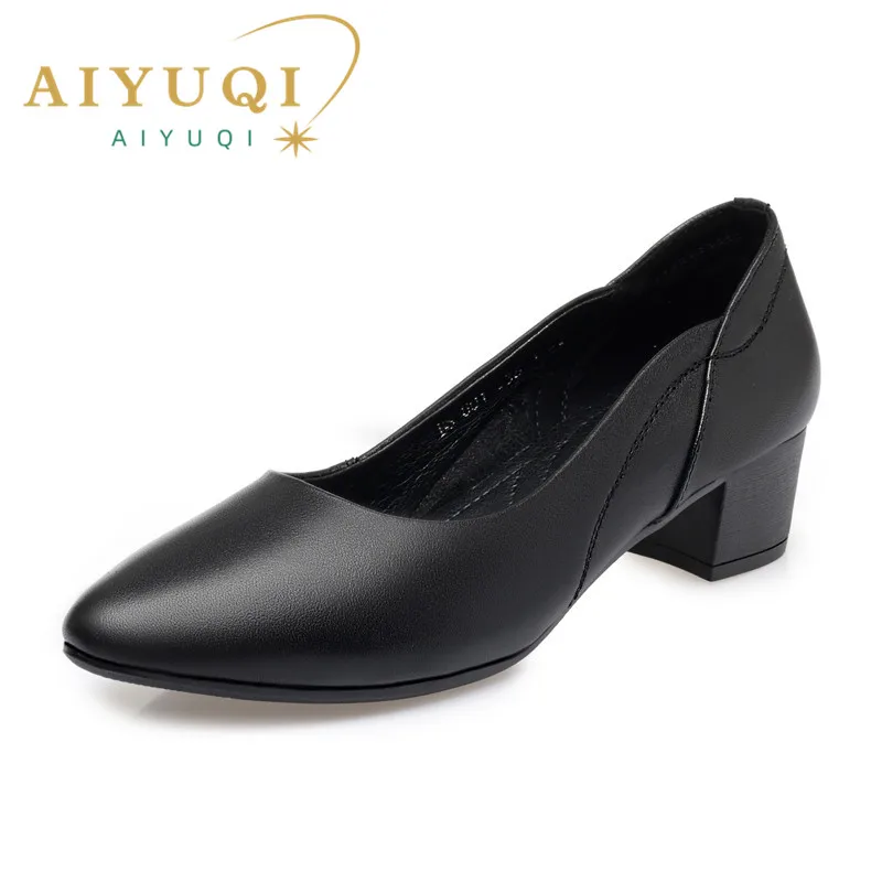 AIYUQI Women Shoes Ladies Footwear Autumn Genuine Leather Women Shoes Lady Formal Wear Female Office Shoes