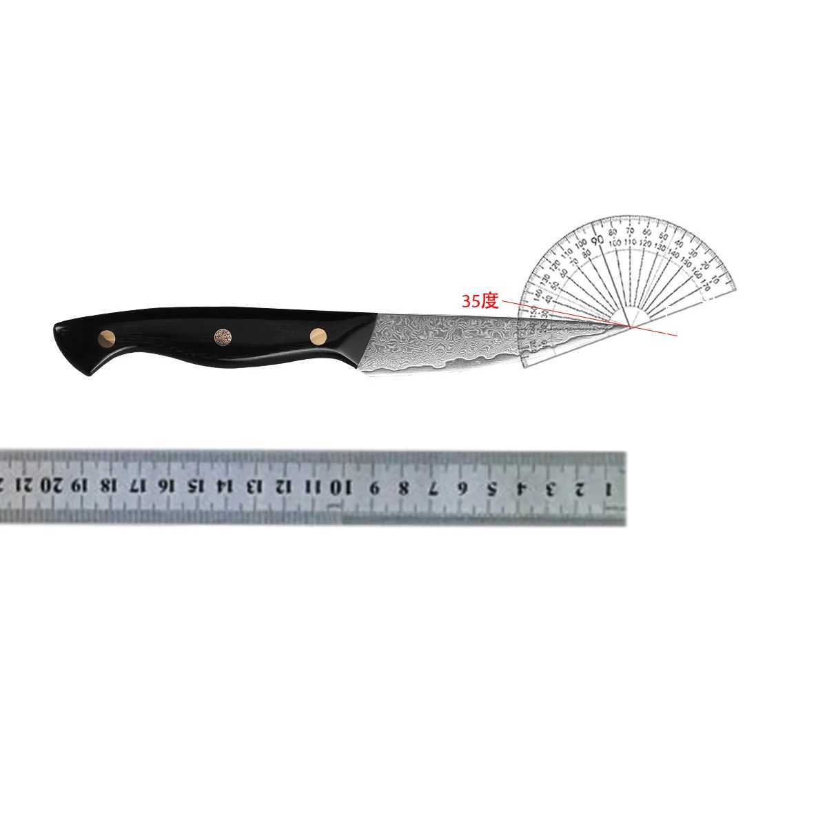 3.5-inch Paring knife professional 67 layer Damascus steel kitchen chef knife super sharp peeling fruit knife Y241227