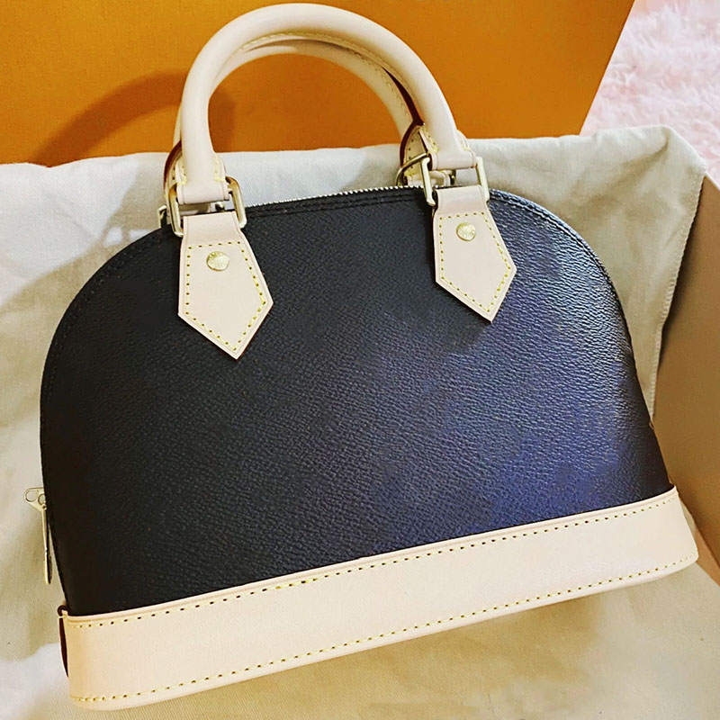 Fashion higt Quality Almaa Tote Shoulder Bags Chain Messenger Bag Leather Handbags bb Shell Purse Ladies Cosmetic Crossbodys free ship