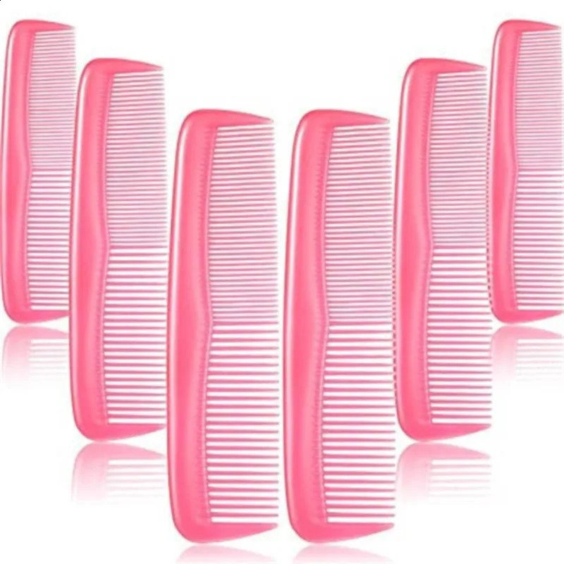 6Pcs/lot Anti-static Hair Combs Mini Double Side Hair Brush Pro Beard Comb Barber Comb Hair Styling Tools Salon Accessories 250103
