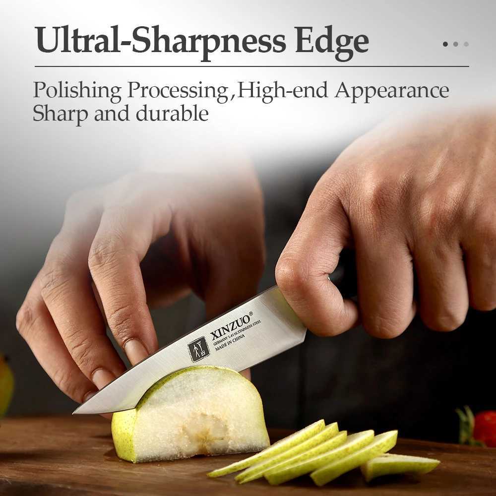 XINZUO 3.5 Inches Paring Knife Germany 1.4116 Stainless Steel Cutting Fruit Peeling Knives Kitchen Tools Ebony Handle Y241227