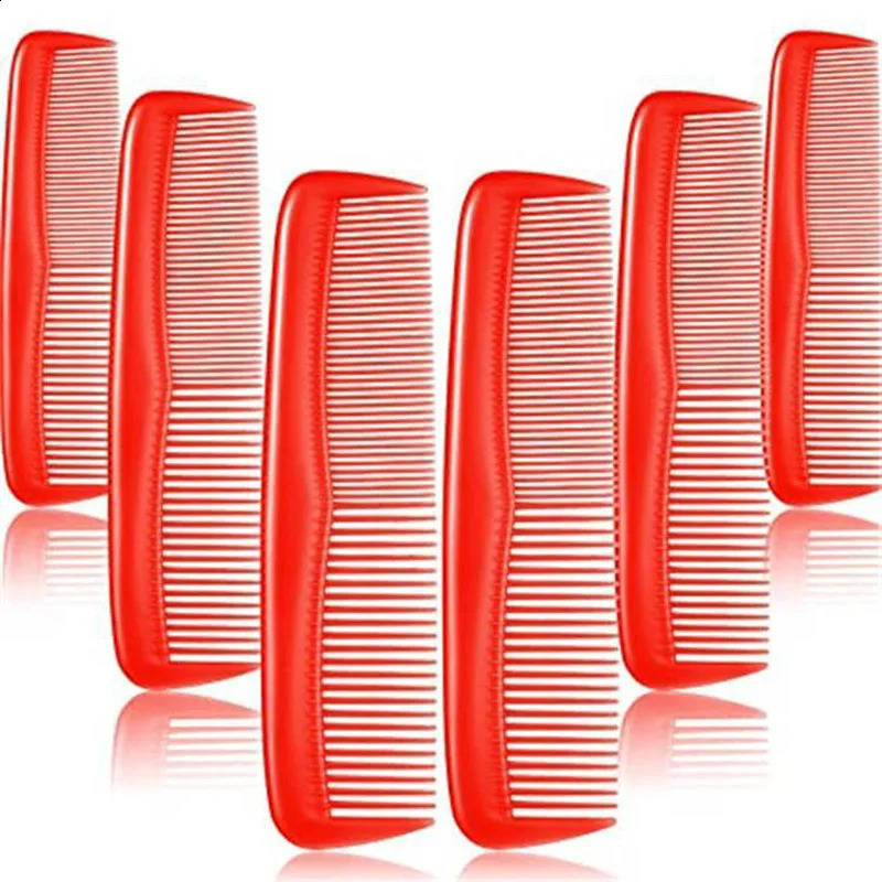 6Pcs/lot Anti-static Hair Combs Mini Double Side Hair Brush Pro Beard Comb Barber Comb Hair Styling Tools Salon Accessories 250103