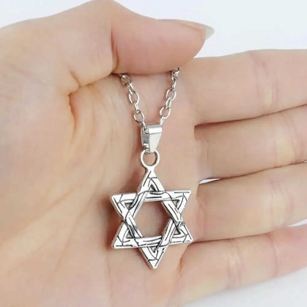 Men Necklace Solid Color Star She Hip-hop Style Retro Men Pendant Chain Necklace on Neck 2023XJ241227