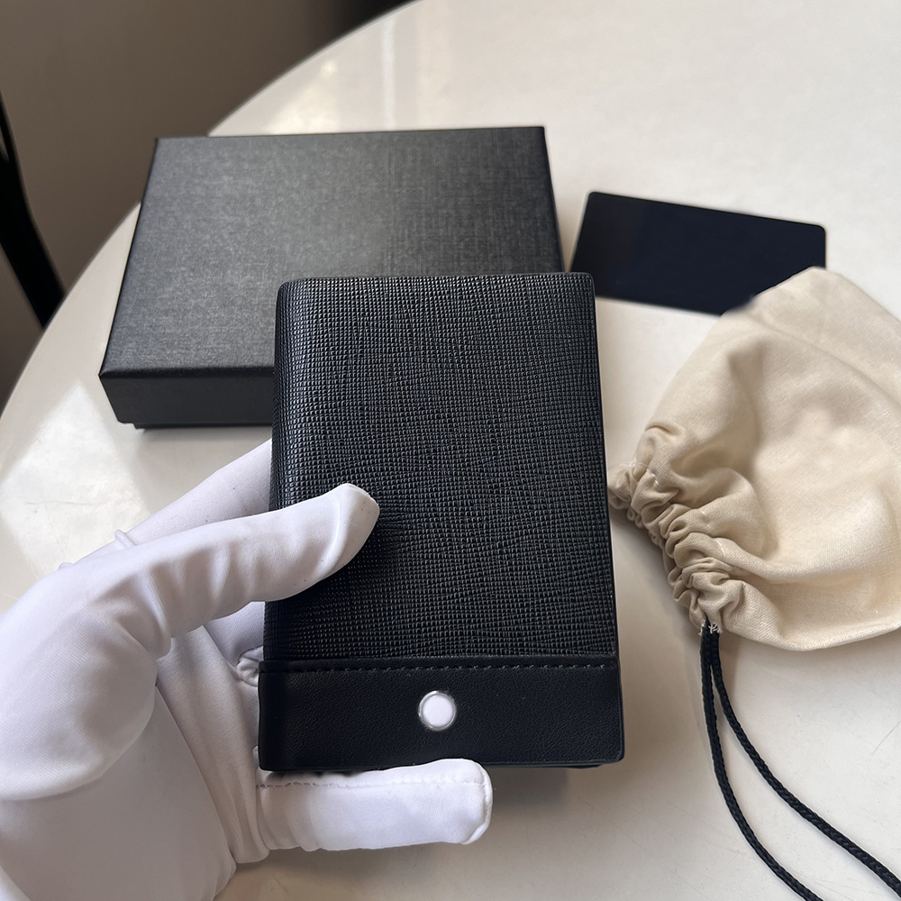 Designer Men's Wallet Leather Credit Card Holder High Quality Business Card Window Clip Wholesale Short Women's Walelt Pocket Coin Purse Comes with Box