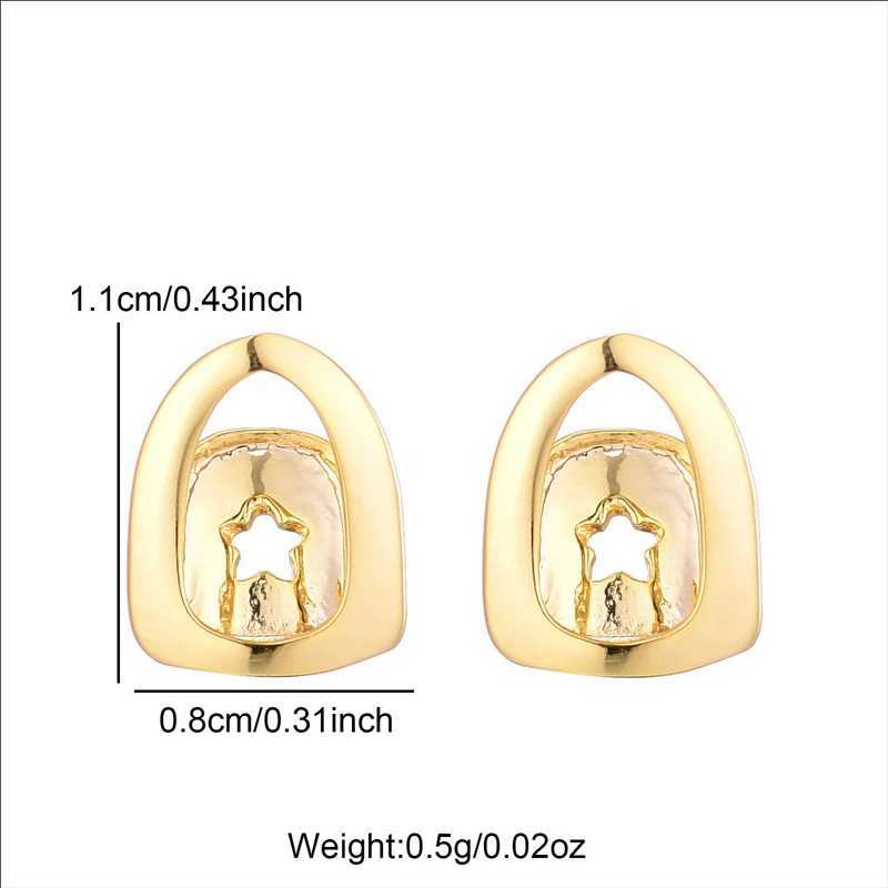 D Z New Fashion 2-piece Star Teeth Grillz cubic zirconia Cs Micro Pave mens and womens jewelry charm grill W241227