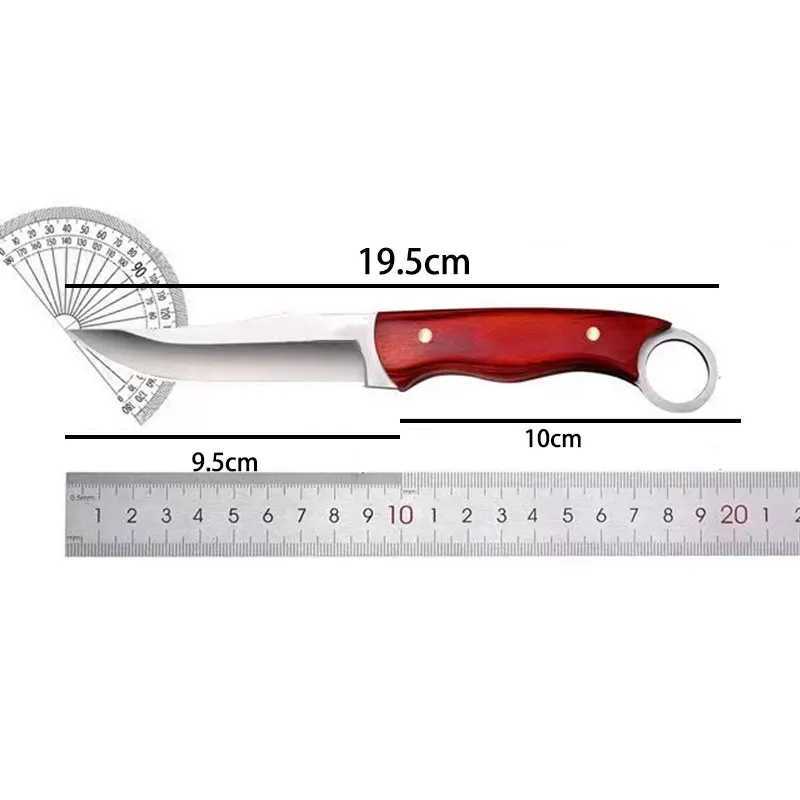1 piece stainless steel knife fruit knife kitchen tools kitchen supplies for his use outdoor camping fishing Y241227