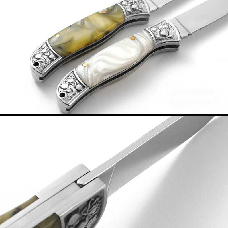 Stainless steel folding practical knife stainless steel folding fruit ingredient knife Y241227