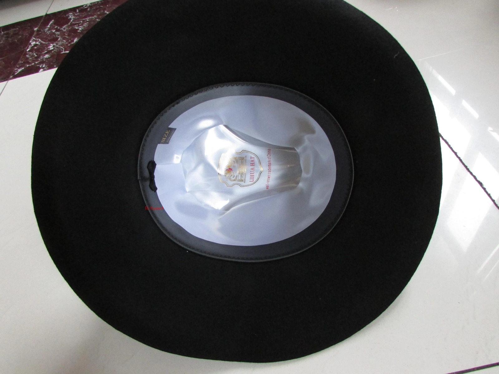 X053 Adult 100% Wool Top Hat Export Original Sheet / Israeli Je Hat / Felt Hat with Big Eaves 10cm Brim Woolen Fedora Hats 241226