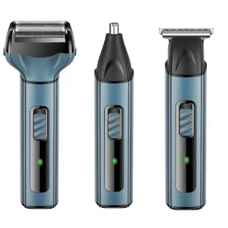 Three-In-One Multifunctional Hair Clipper Set USB Charging Nose Hair Trimmer Mens Electric Shaver W241227