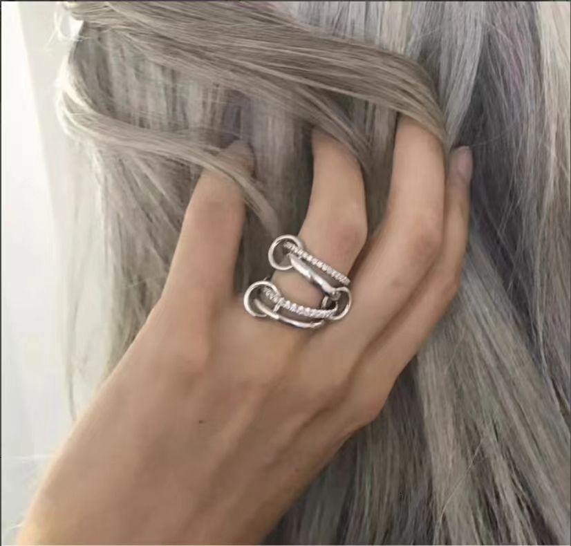 Designer Band Ring - Halley Gemstone with Spinning Motion by Spinelli Kilcollin