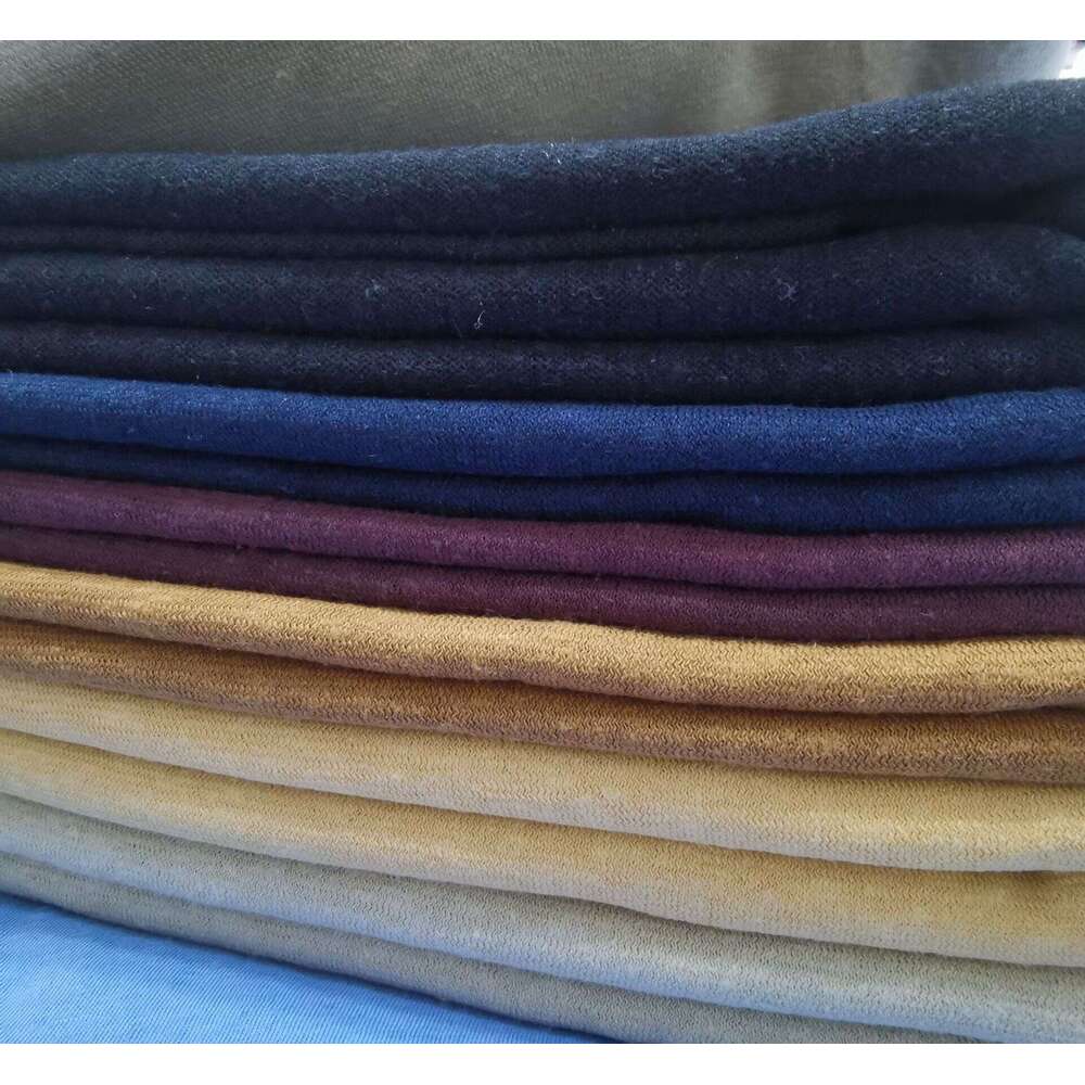Natural sweat moisture free 17s cotton en plain color 170g single-sided knitted T-shirt cardigan fashion fabric