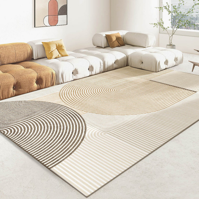 3890-36.88-Carpet Beige Cloakroom Rug Plush Soft Balcony Rugs
