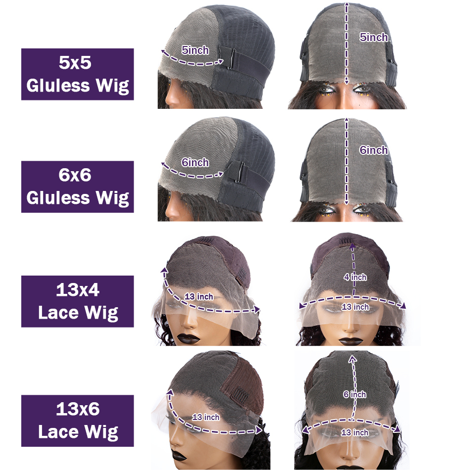 Hd Transparent 13X4 13X6 Body Wave Front Human Hair Preplucked Brazilian Lace Frontal For Women 5X5 6X6 Closure Wig