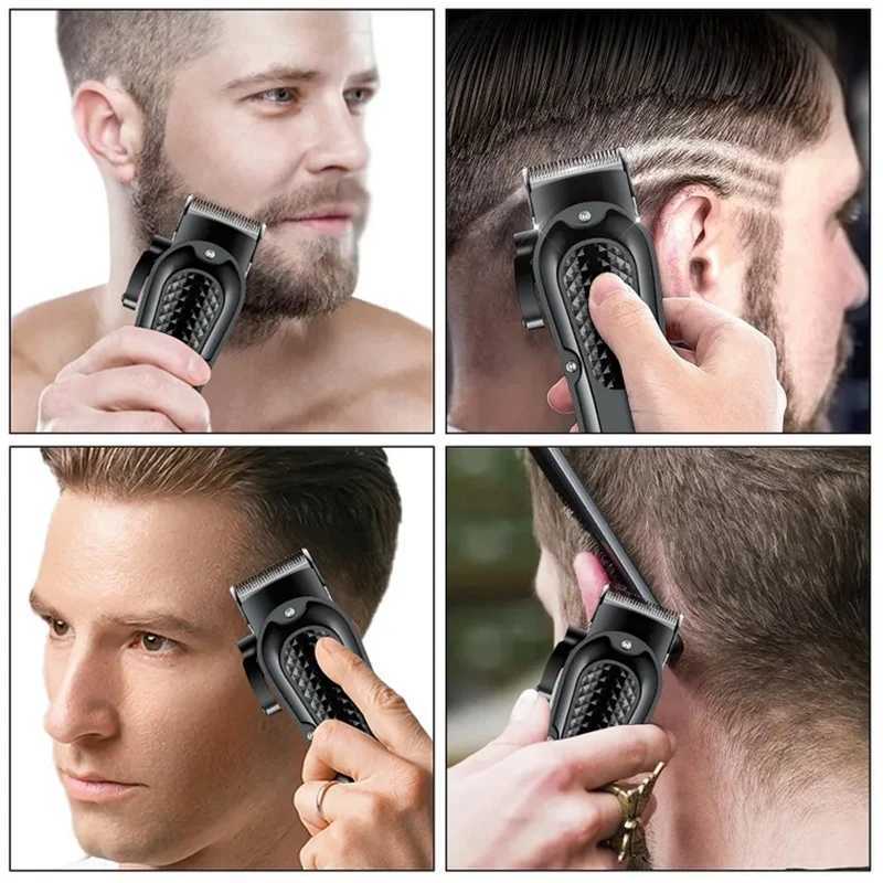 Cordless Adjustable Hair Clipper Professional Adjustable Beard Hair Trimmer For Men Electric Haircut Machine Rechargeable W241227