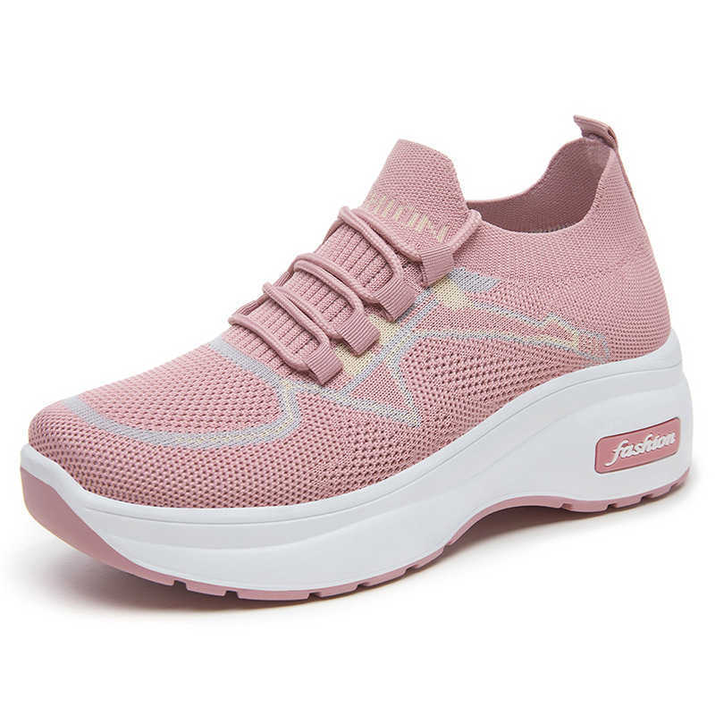 Thick soled shoes boys classic sponge sole height shoes lightweight casual shoes solid color versatile mom shoes womens shoes