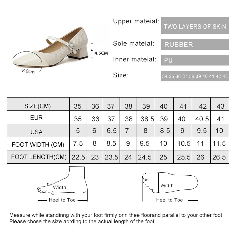 AIYUQI Mary Jane Women Shoes Genuine Leather Women's Spring Shoes Mid-Heel Fashion Women's Office Shoes