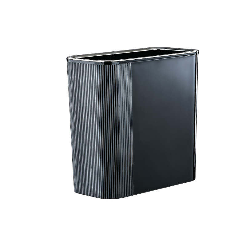 Compact PET Trash Bin with Unique Slot Opening and Sturdy Locking Mechanism