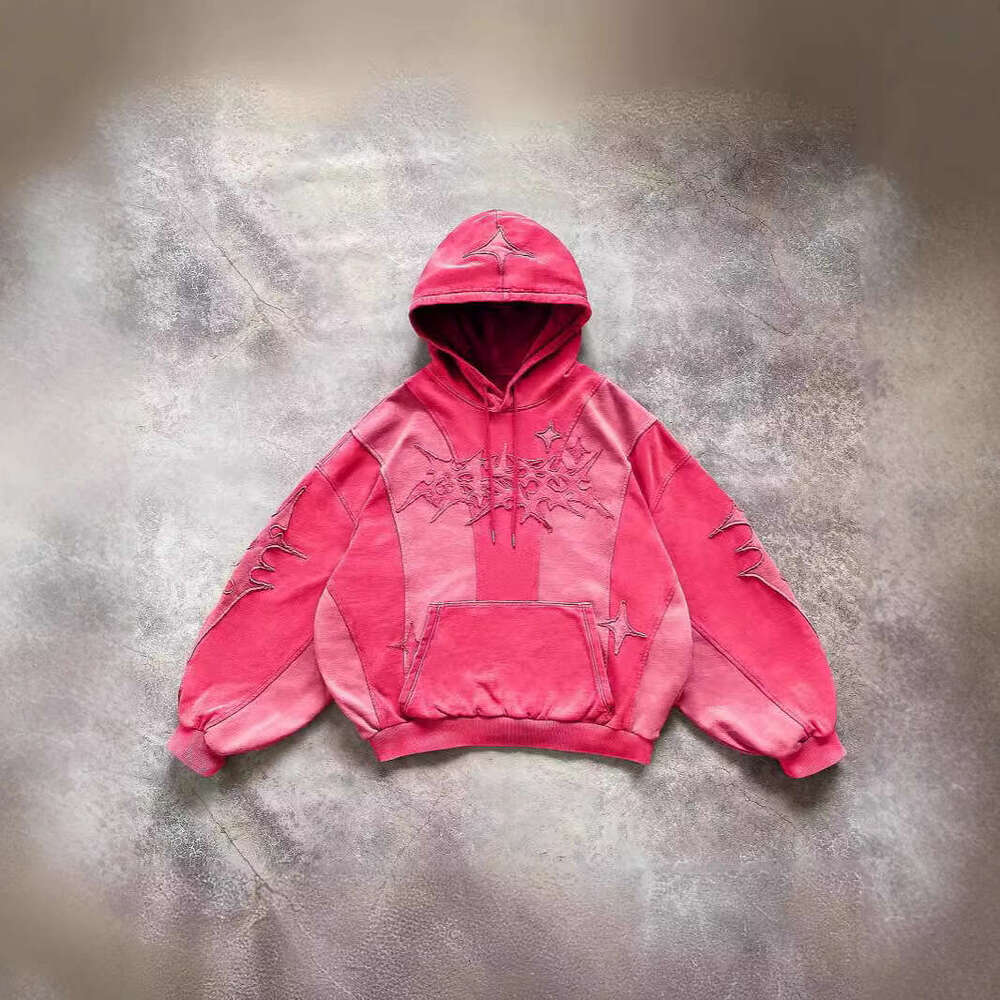 American Street Y2K Collage New Trendy Unisex Loose Hoodie