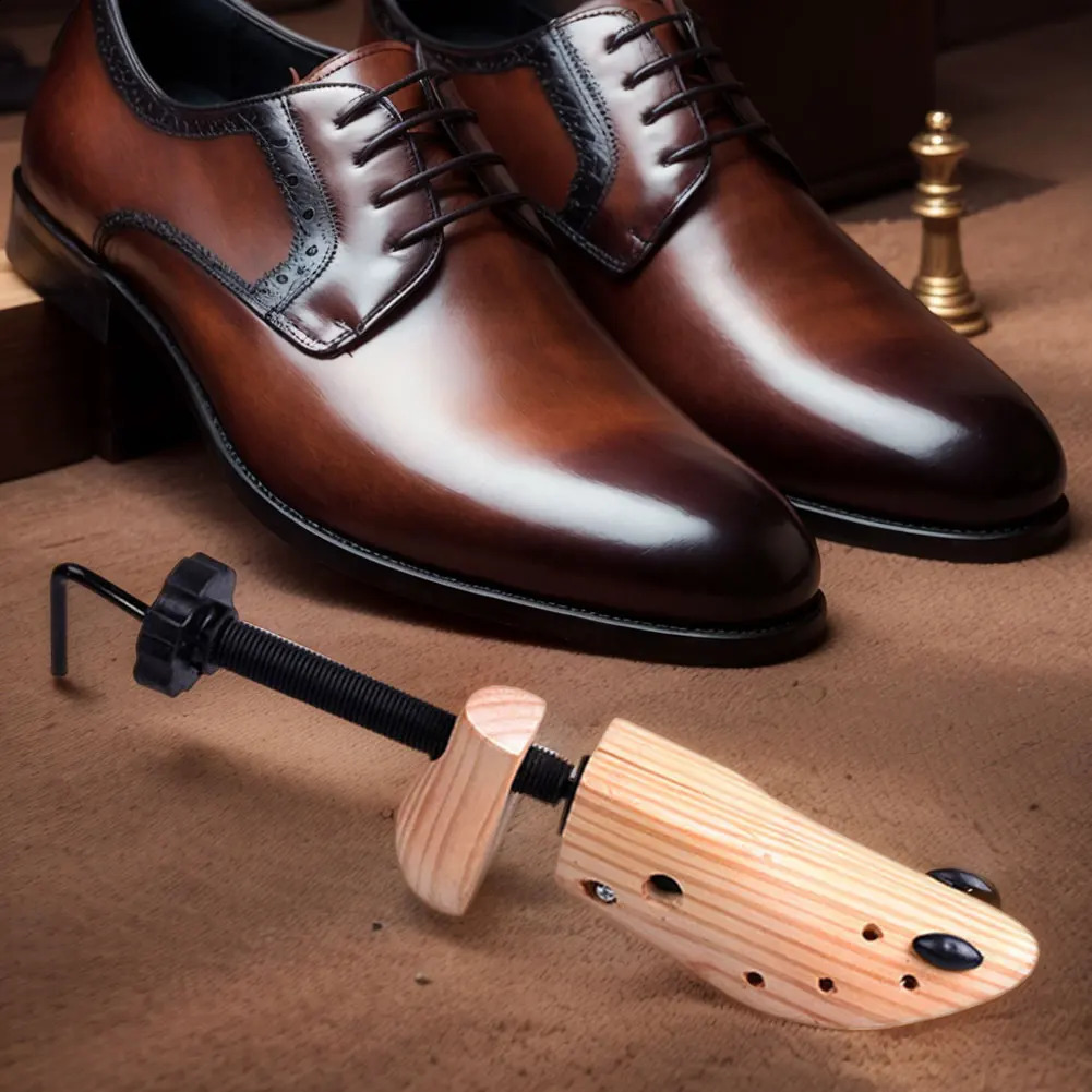 Wooden Shoe Stretcher Adjustable Length Width Shoe Trees Shoe Widener Professional Shoe Extender for Mens and Womens Shoes241226