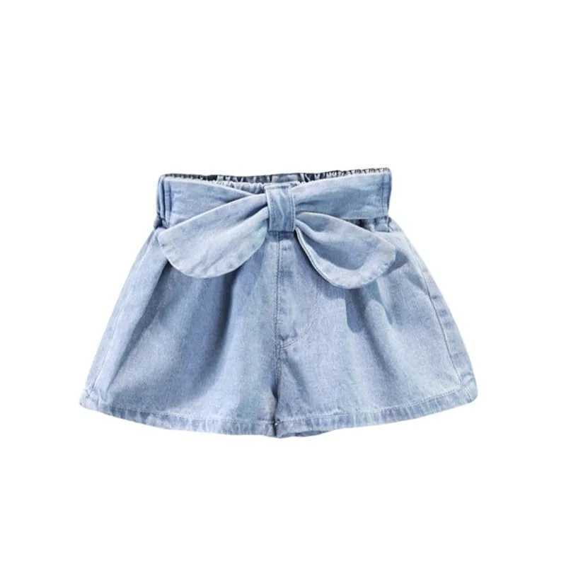 Girls Korean Style Western Style All-match Summer Thin Denim Shorts Fashionable Pants Shorts W241227