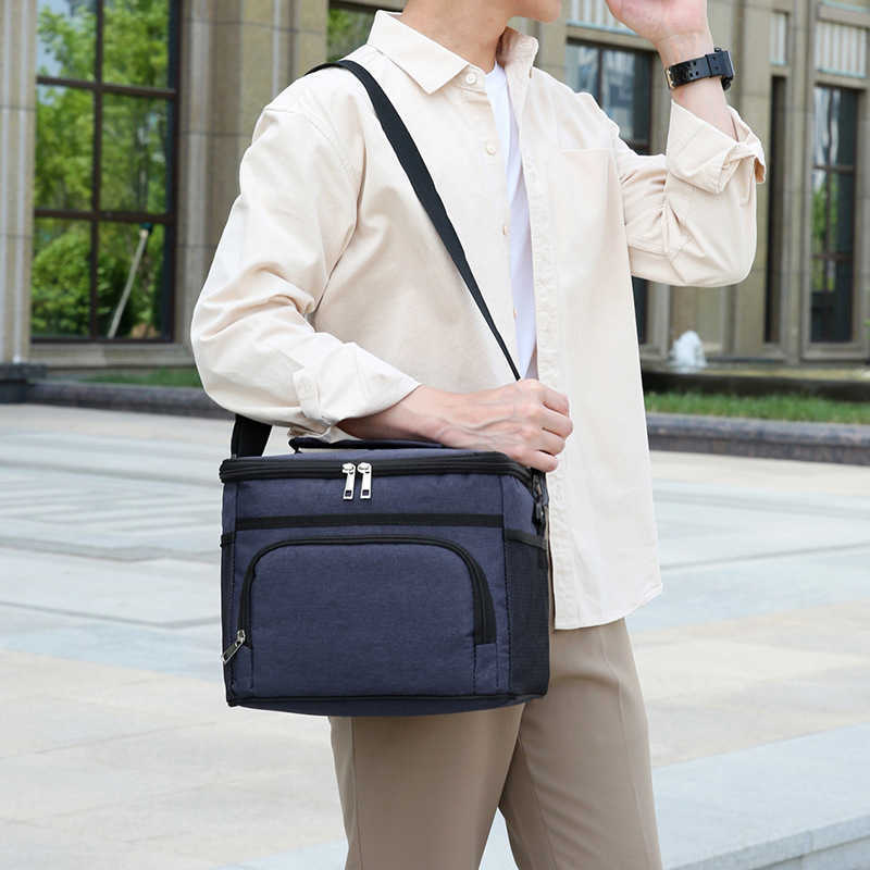 Thick Insulation Bag Outdoor Insulation Ice Pack Ice Pack Picnic Bag Large Capacity Bento Bag Rice Box Mouth Handbag 240920