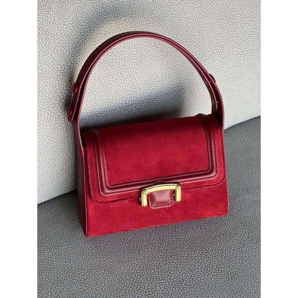 Women's Bags Handbag Niche Underarm Small Square Bag Fashionable And Versatile Korean Version Handbag New Retro Suede Tote Bags