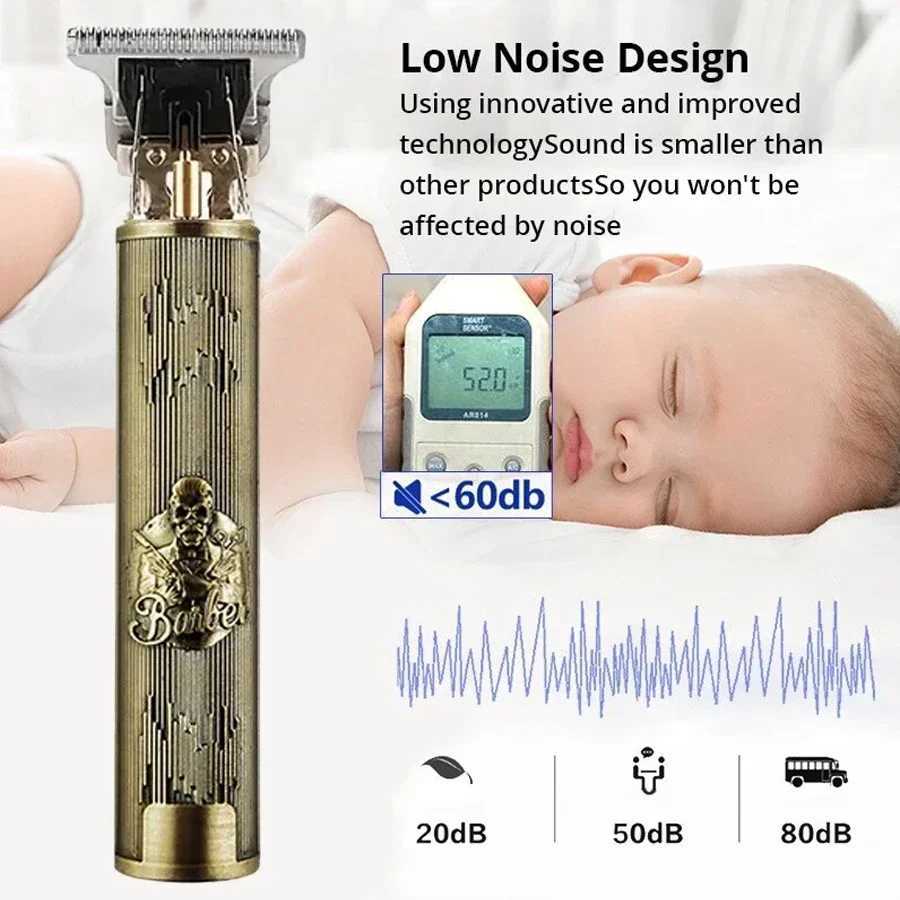 Professional Hair Cutting Machine Wireless Electric Hair Trimmer Digital Display Hair Clipper Men Beard Shaver Barber For Men W241227